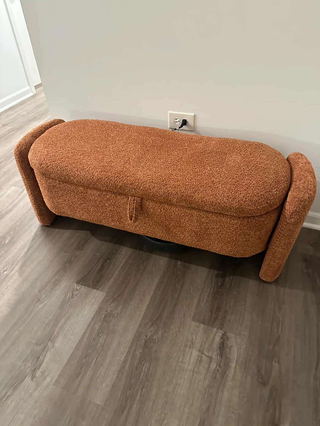 Boucle Storage Bench - Orange 🏆 - photo 2
