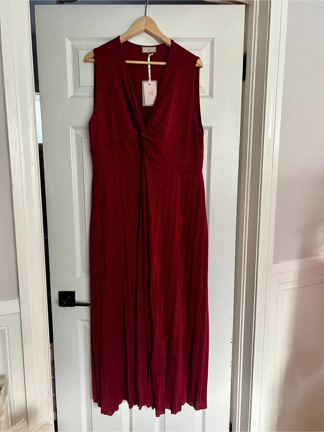 New Sparkly Red Maxi Dress- 2XL