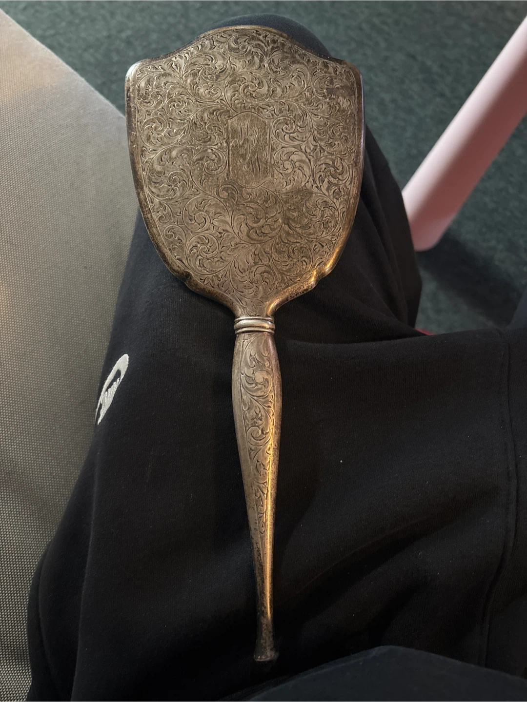 Sterling silver Vintage Hand Mirror - photo 2