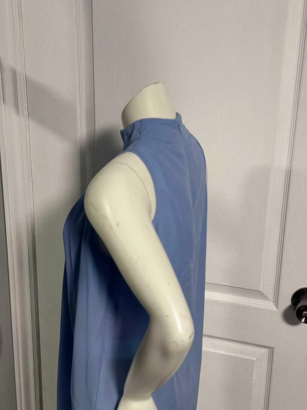 Women's Blue Sleeveless Mock Neck Top - photo 3