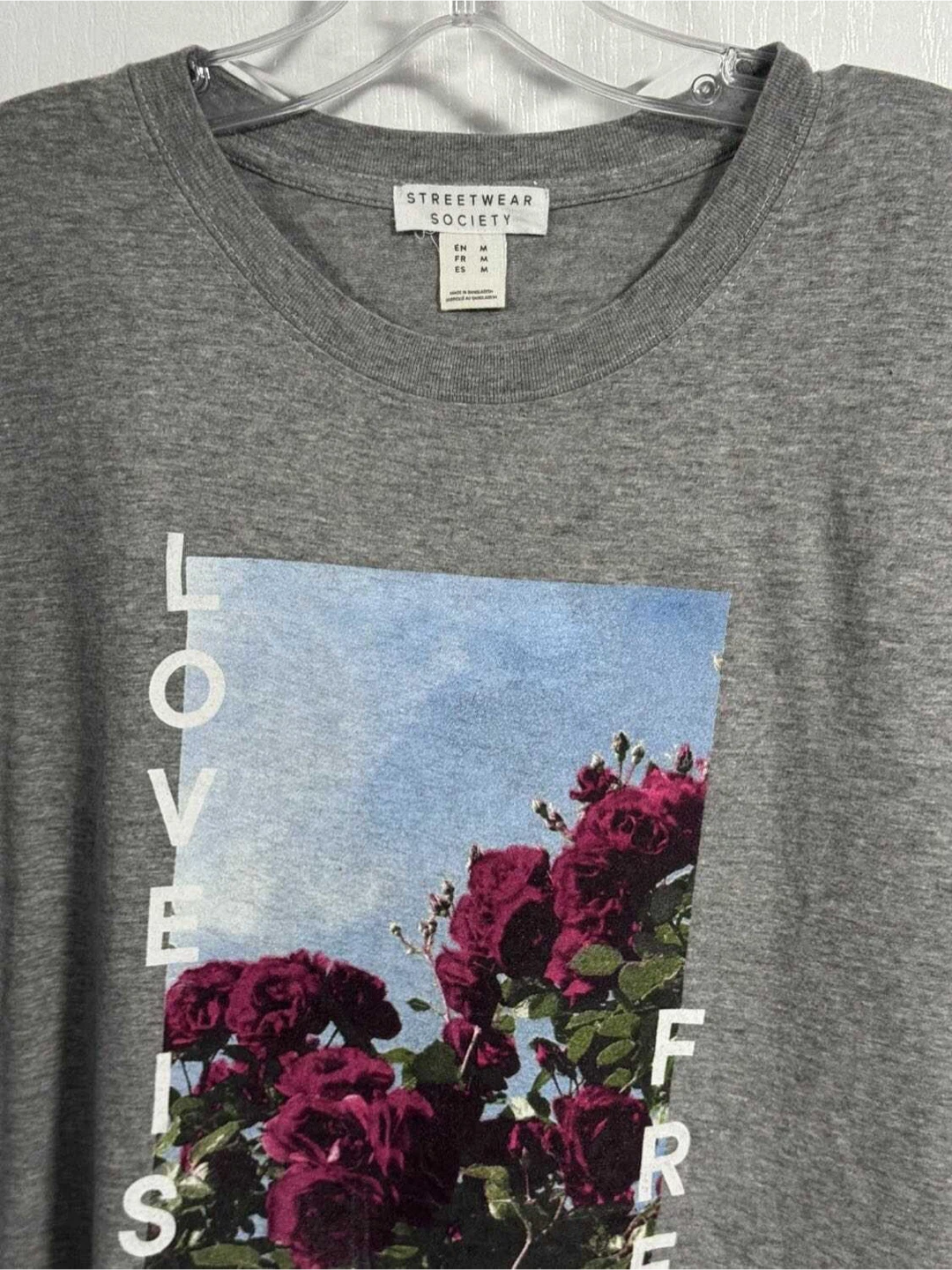 Streetwear Society Grey Graphic T-Shirt - photo 3