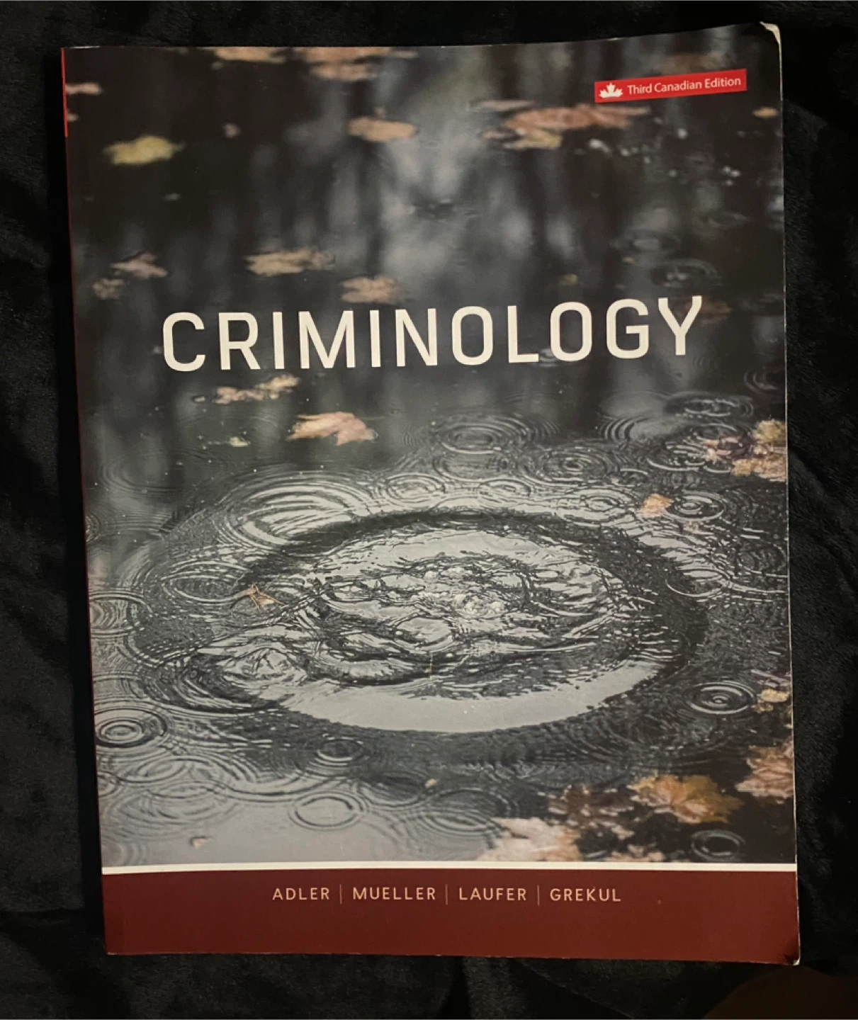 Criminology Textbook - Third Canadian Edition 🏆