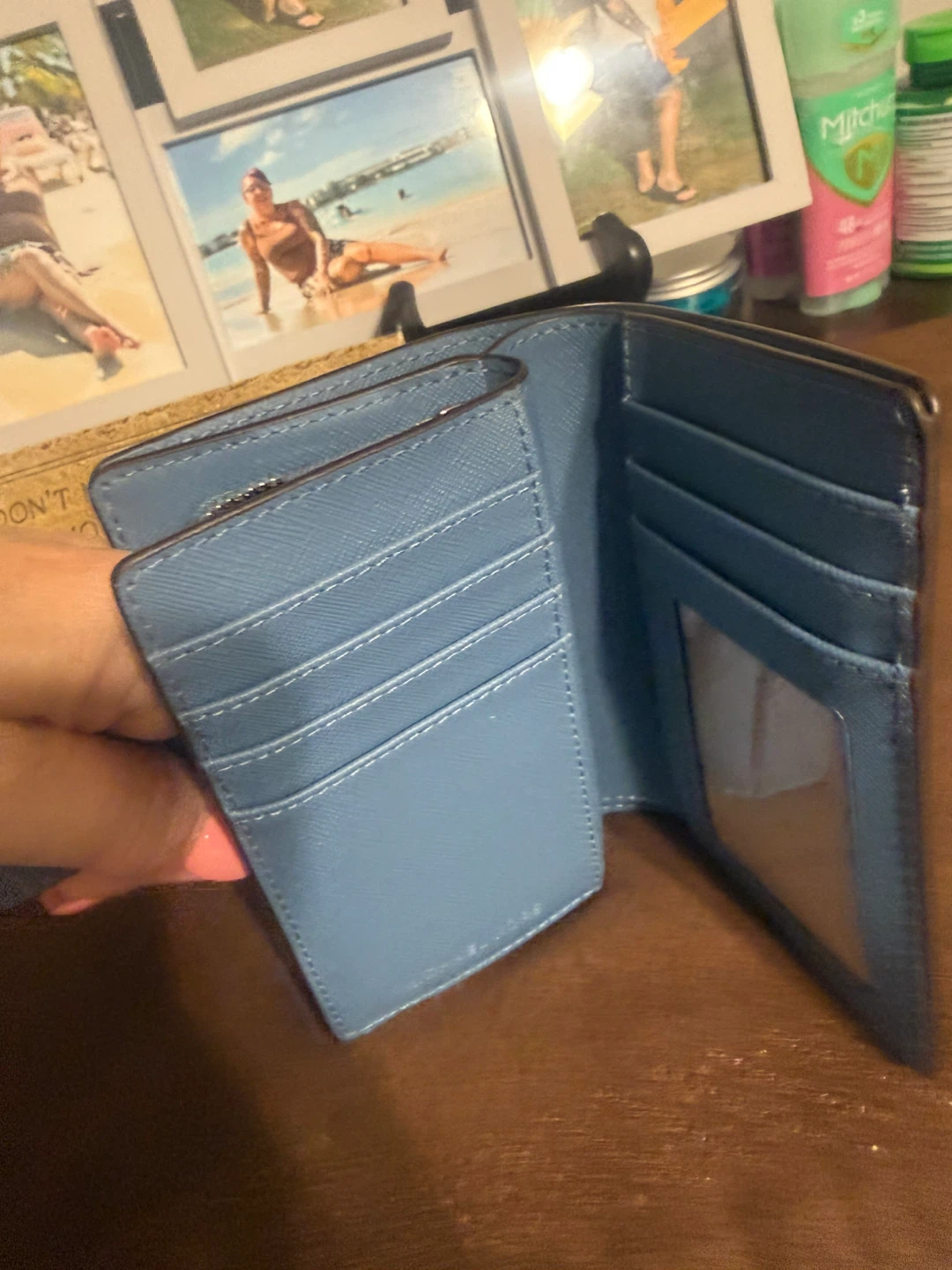 Michael Kors Blue Leather Bifold Wallet - photo 3