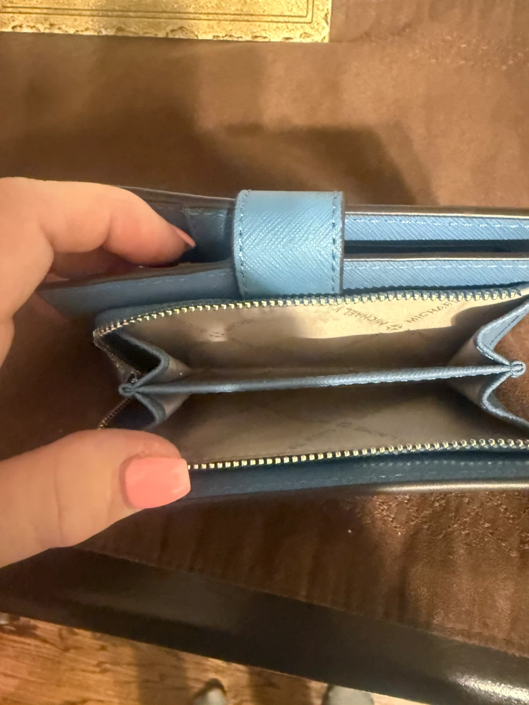 Michael Kors Blue Leather Bifold Wallet - photo 2