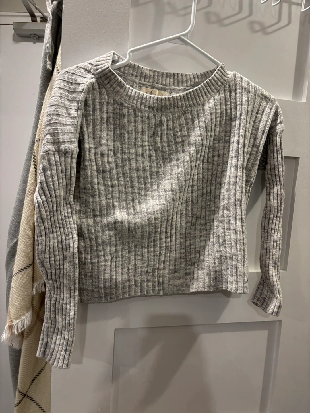 Hollister Ribbed Sweater - Grey XS