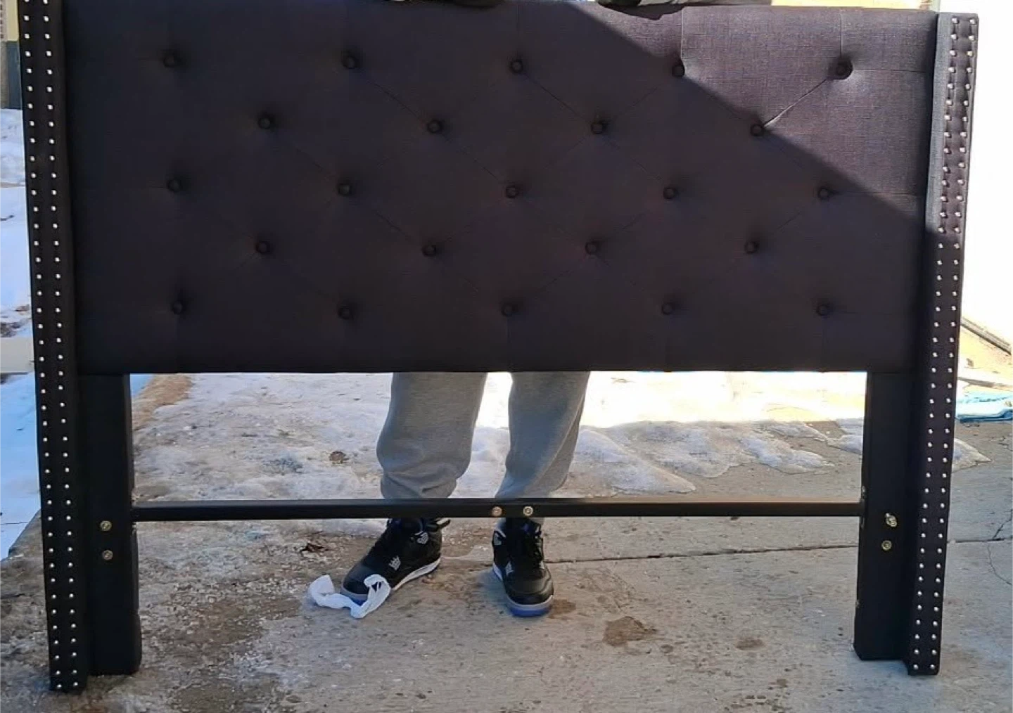 New out of box queen Headboard and frame ready for pick up