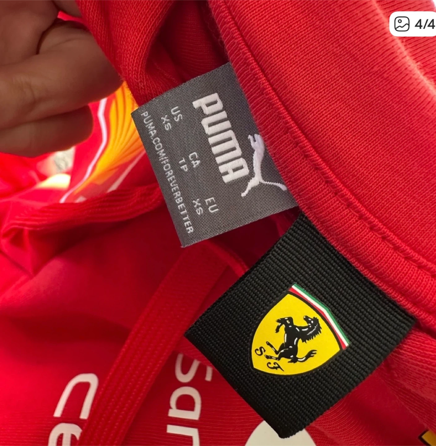 Puma Scuderia Ferrari Formula 1 Red Hoodie - photo 2
