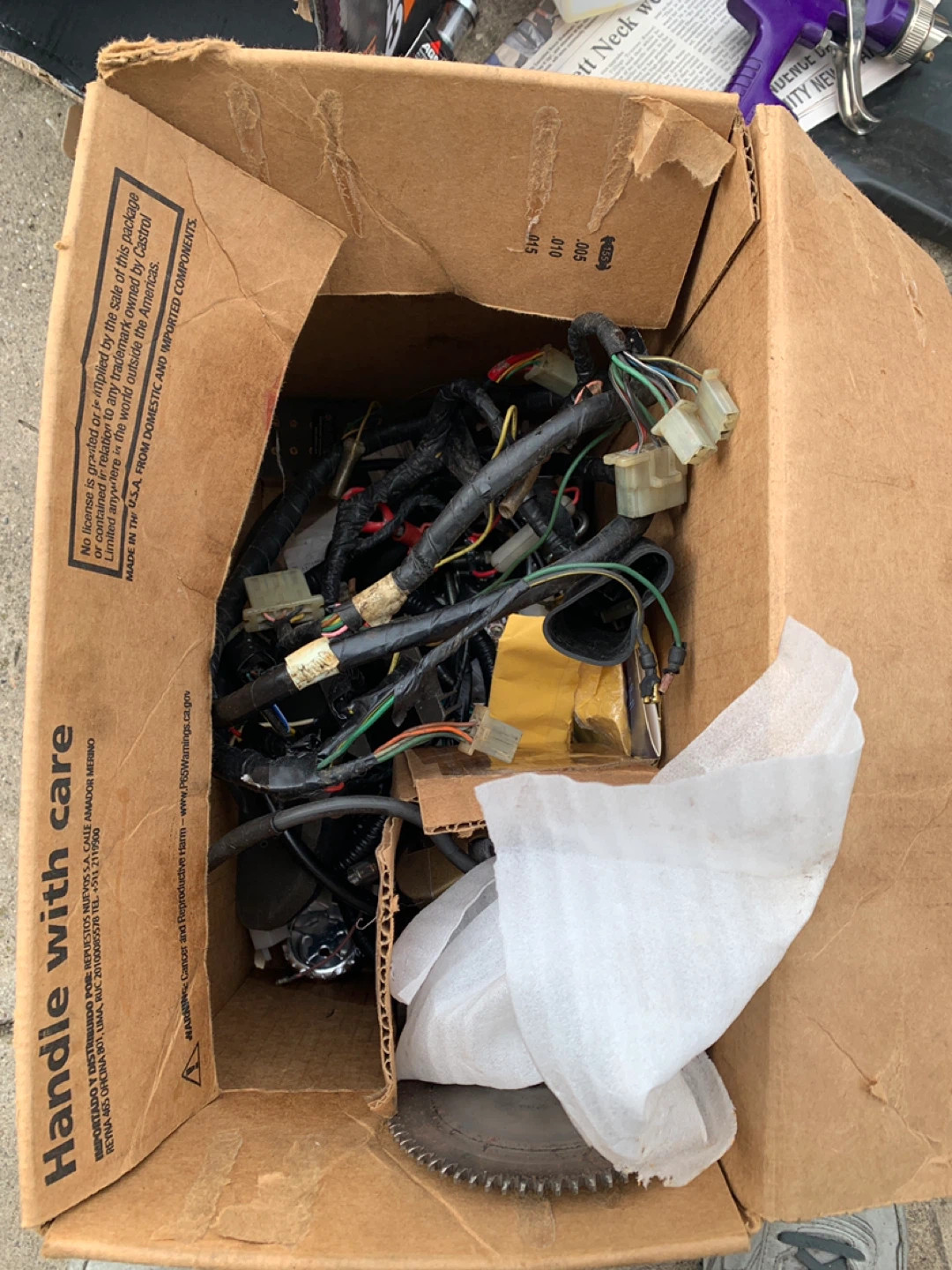 Honda Dio parts assortment