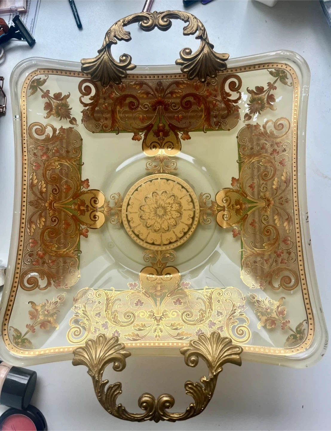 Decorative Serving Tray with Handles - photo 4