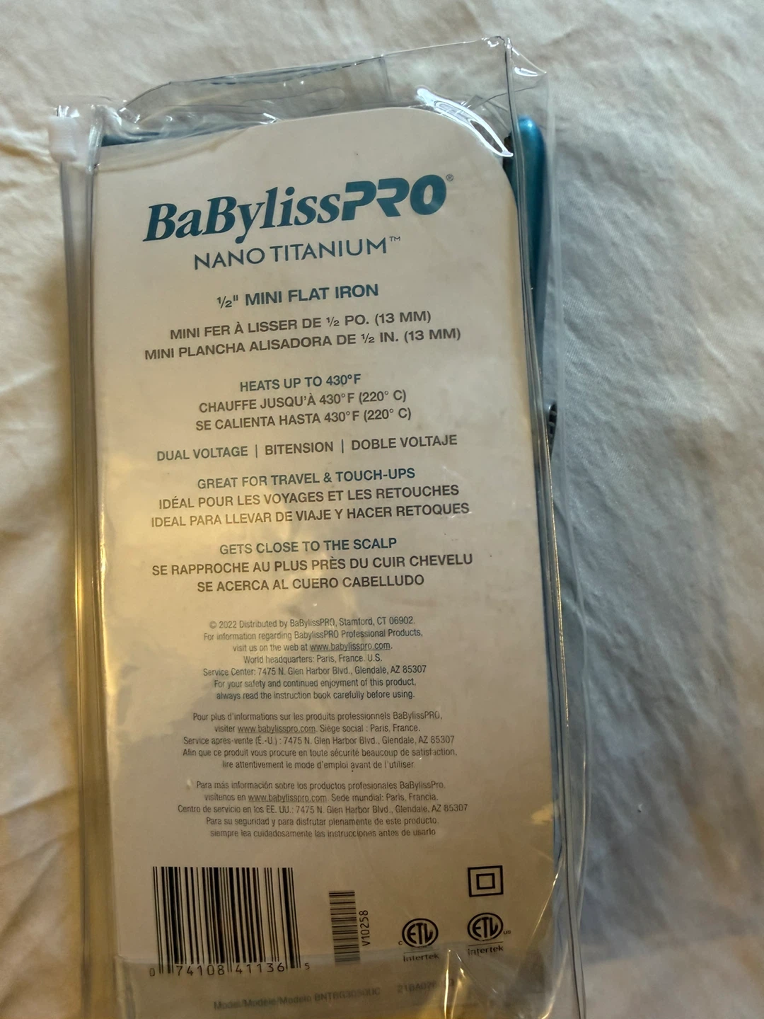BaBylissPRO Nano Titanium 1/2" Mini Flat Iron - photo 3