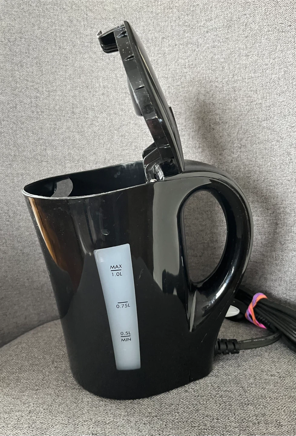 Black Electric Kettle 1.0L - photo 2