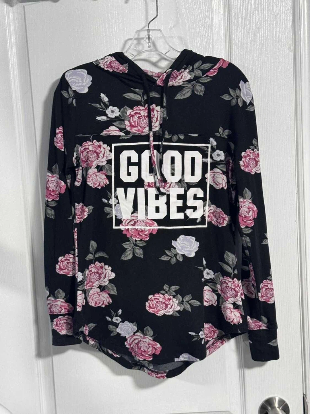 Infinite Performance "Good Vibes" Floral Hoodie (Women’s Small) - photo 5