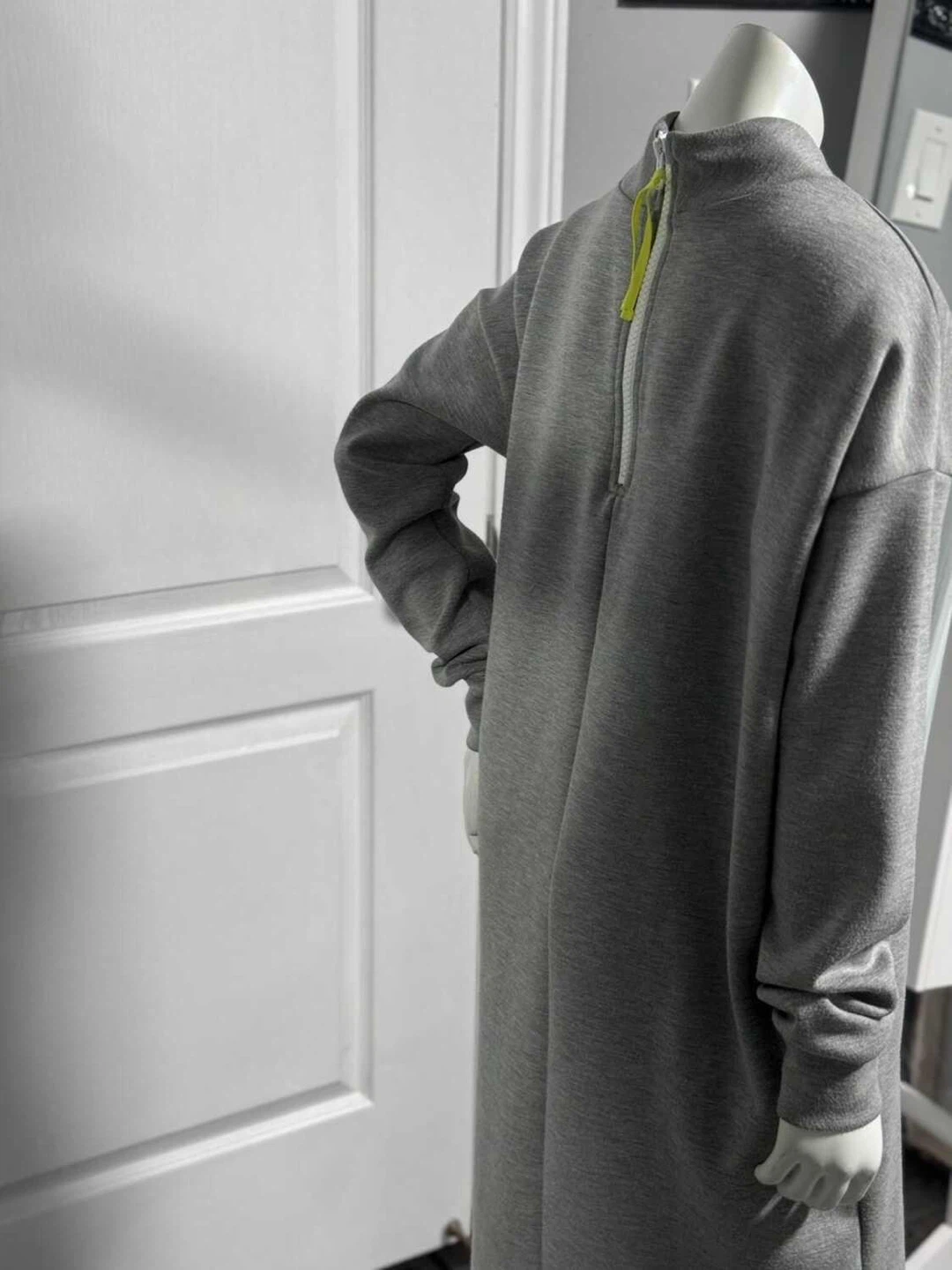 Joe Fresh Grey Mock Neck Sweatshirt Dress (Small/Medium Fit) - photo 5