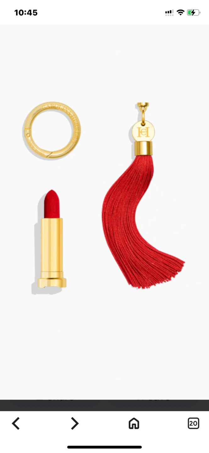 Carolina Herrera Lipstick & Tassel Charm Set - photo 2