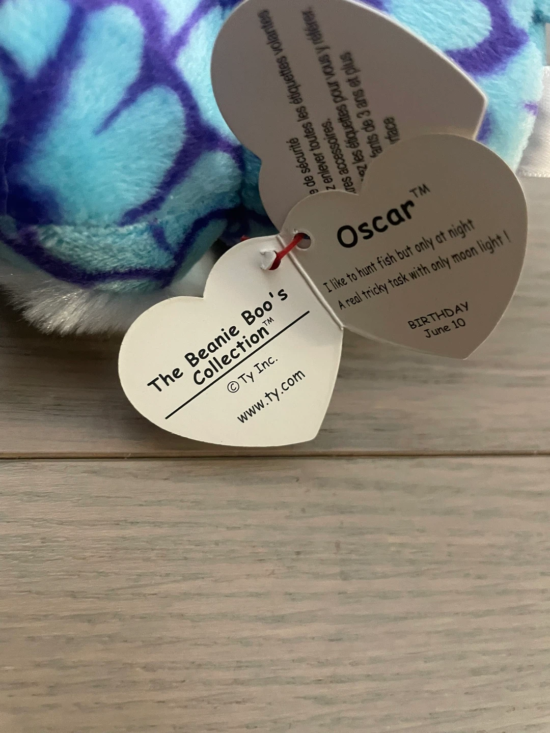 Ty Beanie Boo's Oscar snowy Owl Clip-on Plush 🏆 - photo 2