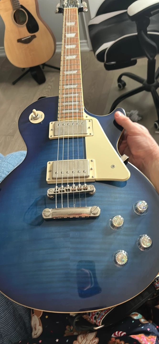 BARELY USED: Epiphone Les Paul Standard Pro - Blue