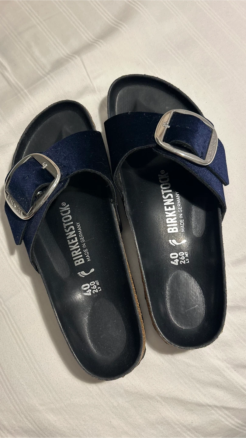 Birkenstock Arizona Sandals Size 40 Navy Blue