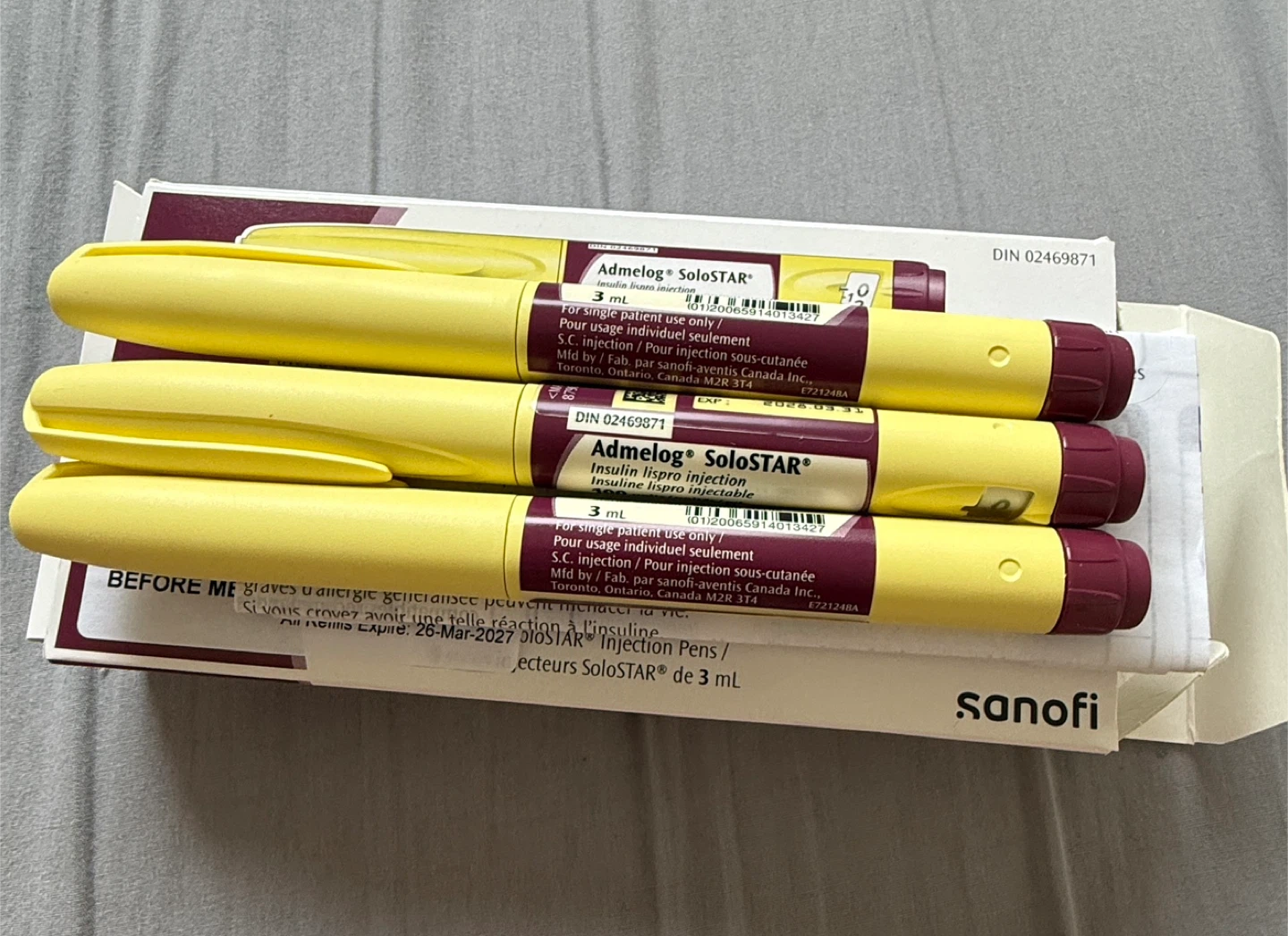 Admelog SoloSTAR Insulin Lispro Injection Pens