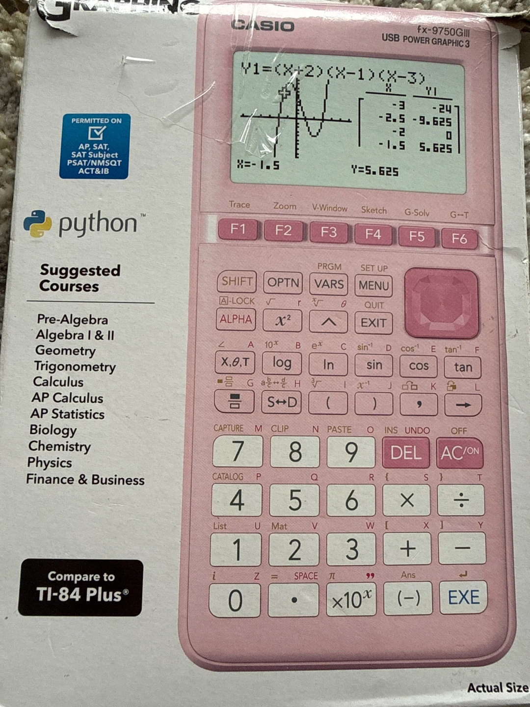 Casio fx-9750GIII Graphing Calculator - Pink - photo 2