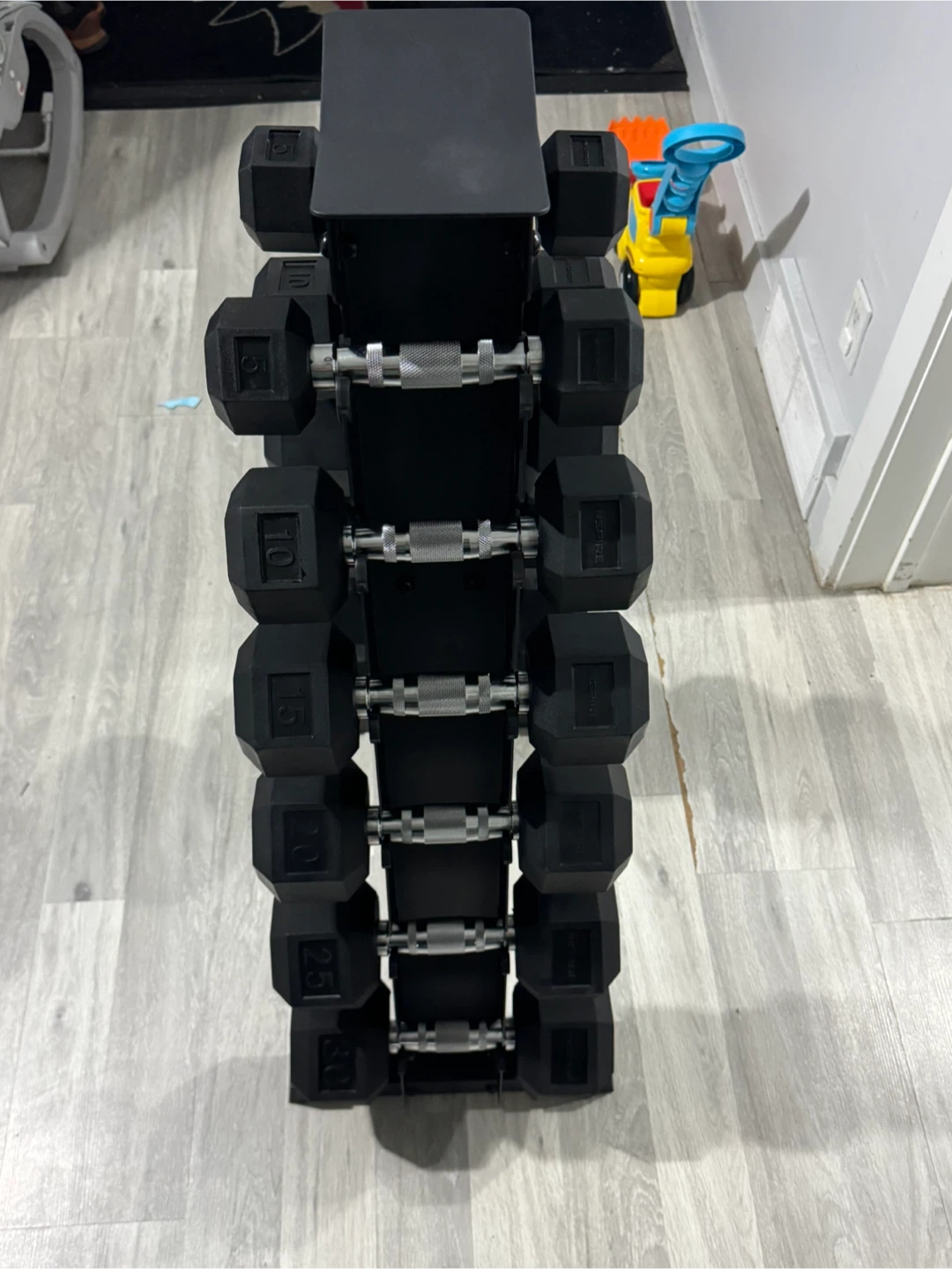 Inspire Dumbbell Set with Rack