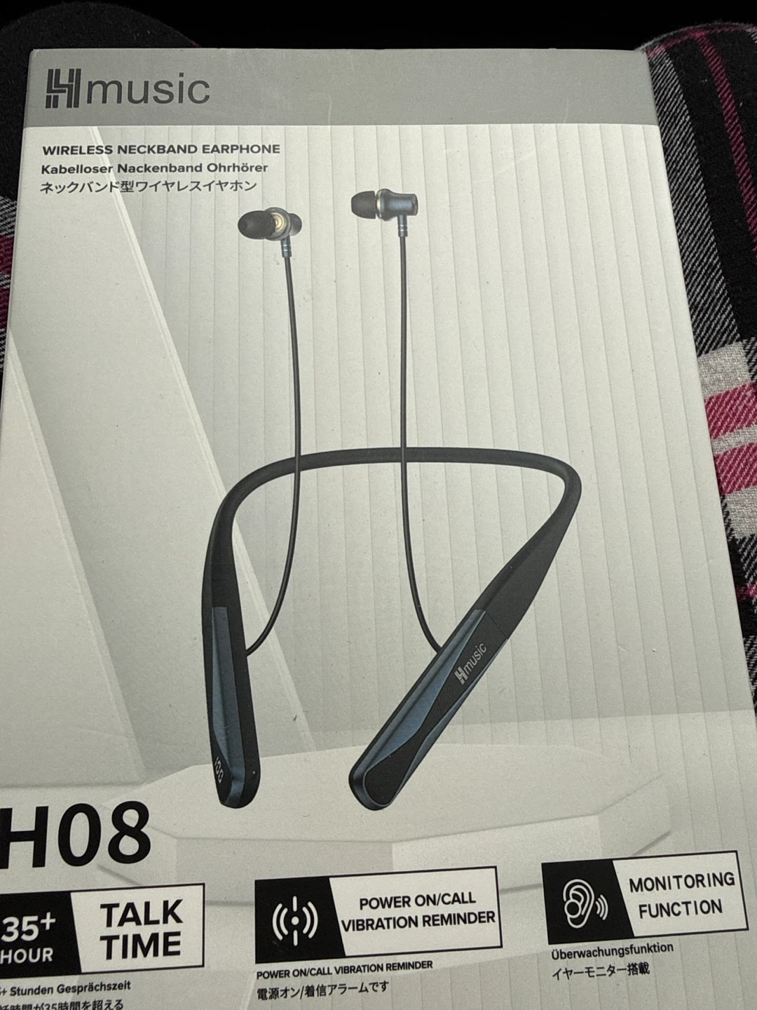 H Music H08 Wireless Neckband Earphone