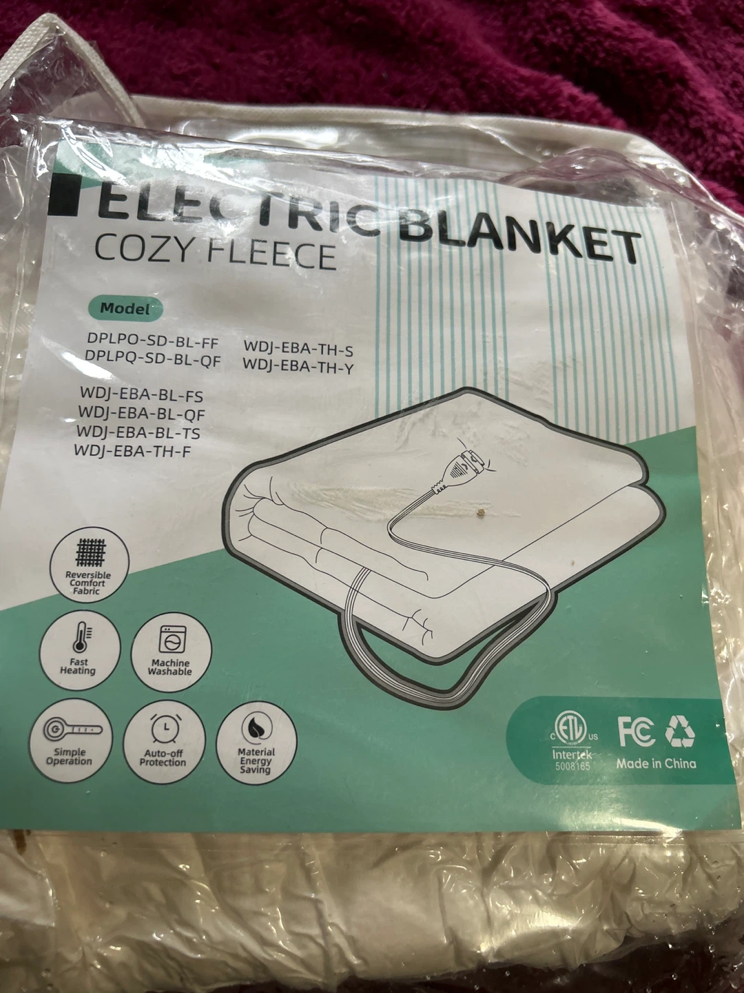 Homemate Electric Cozy Fleece Blanket - photo 3