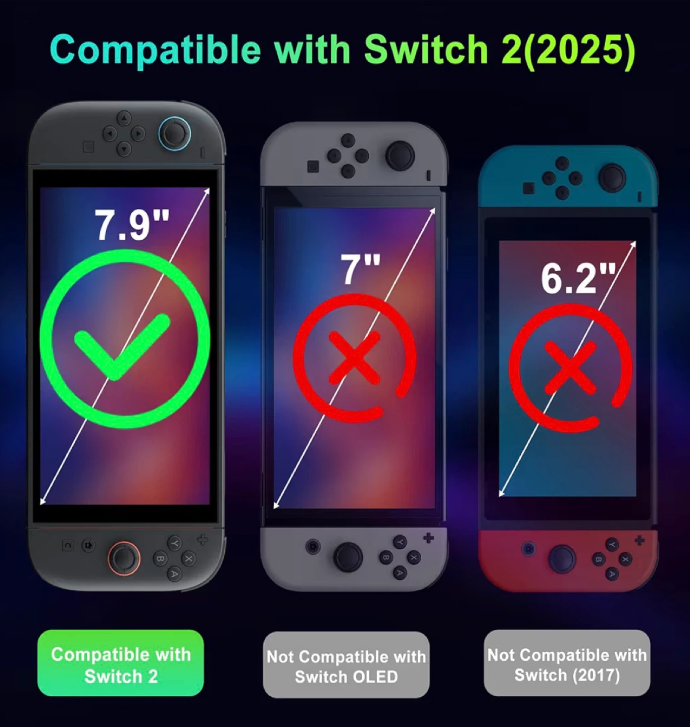 Nintendo Switch 2 Screen Protector x 4 🏆 - photo 4
