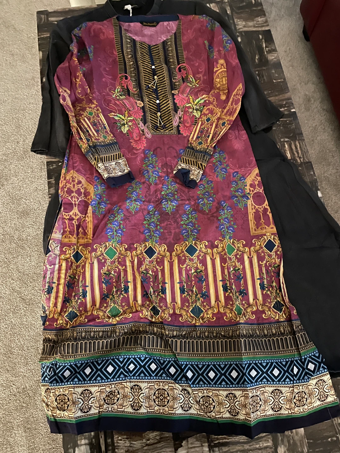 Women's Kurti - Pink Floral Design - photo 2