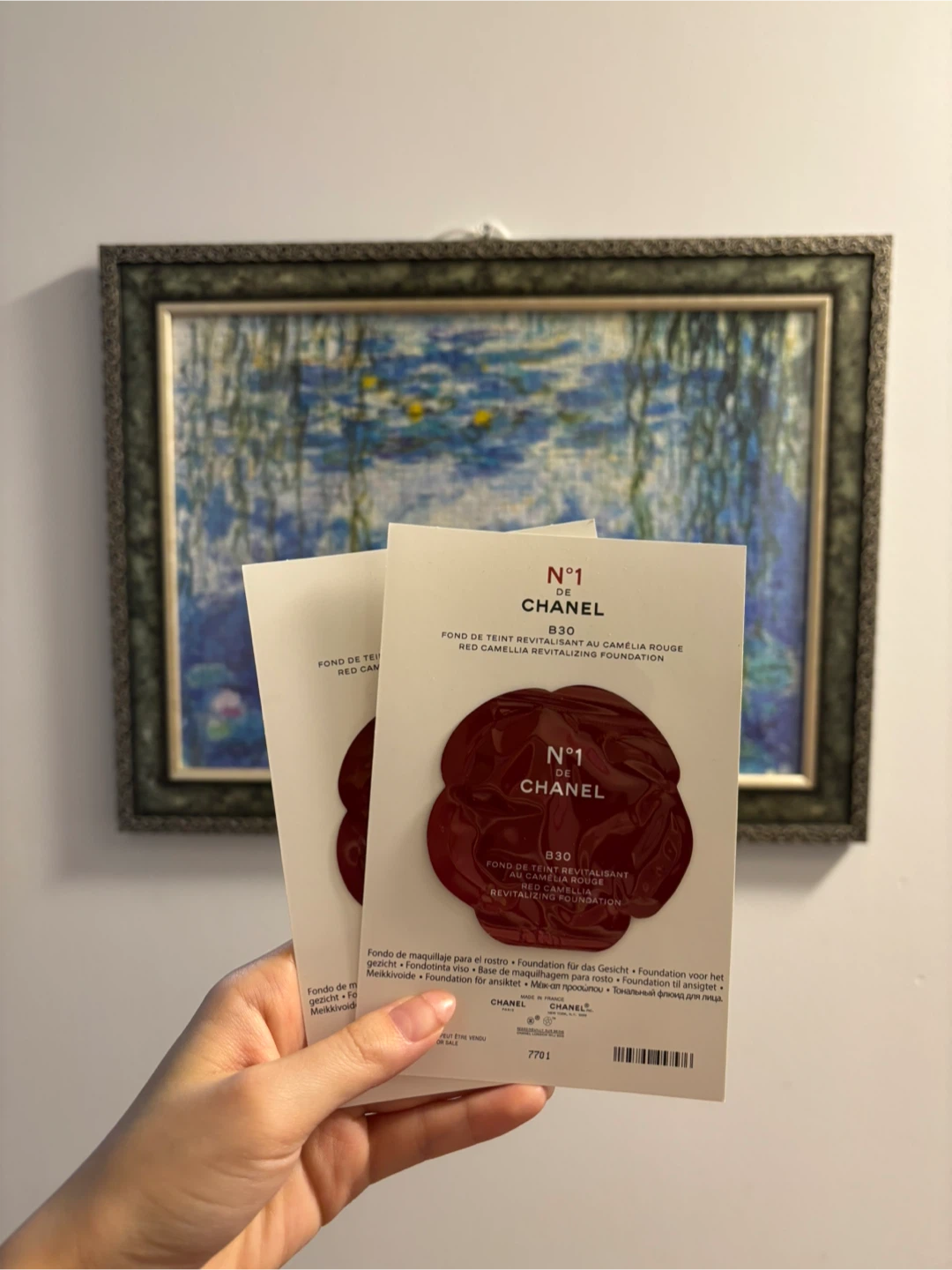 Chanel N°1 B30 Red Camellia Foundation Sample (2 Pack) 🏆