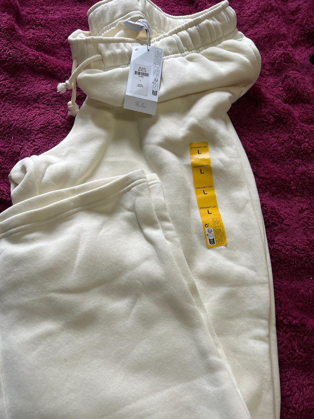 Primark Cream Sweatpants Size L