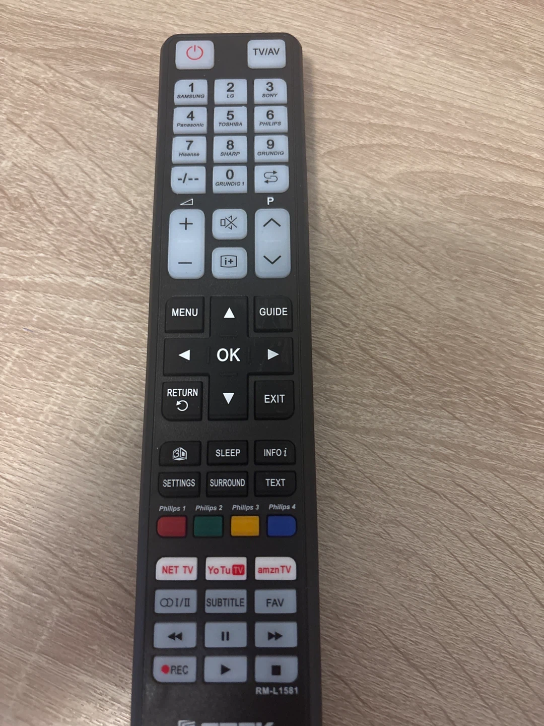 GTEK Universal LCD/LED TV Remote Control RM-L1581 - photo 2