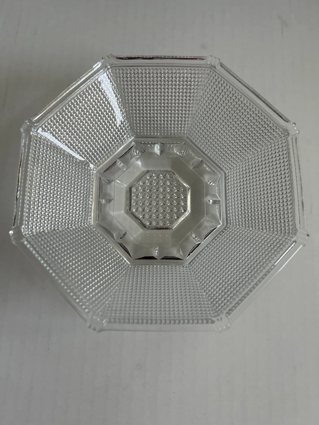🏆Clear Octagonal Glass Plate and Bowl 🏆 - photo 2