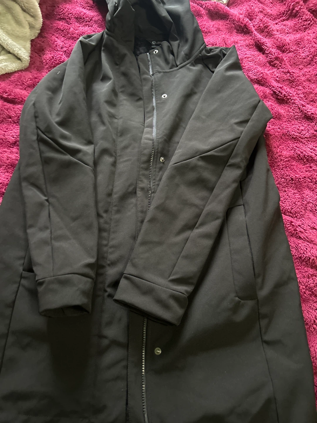 Mondetta Outdoor Projects Black Fur Lined Hooded Jacket Size S