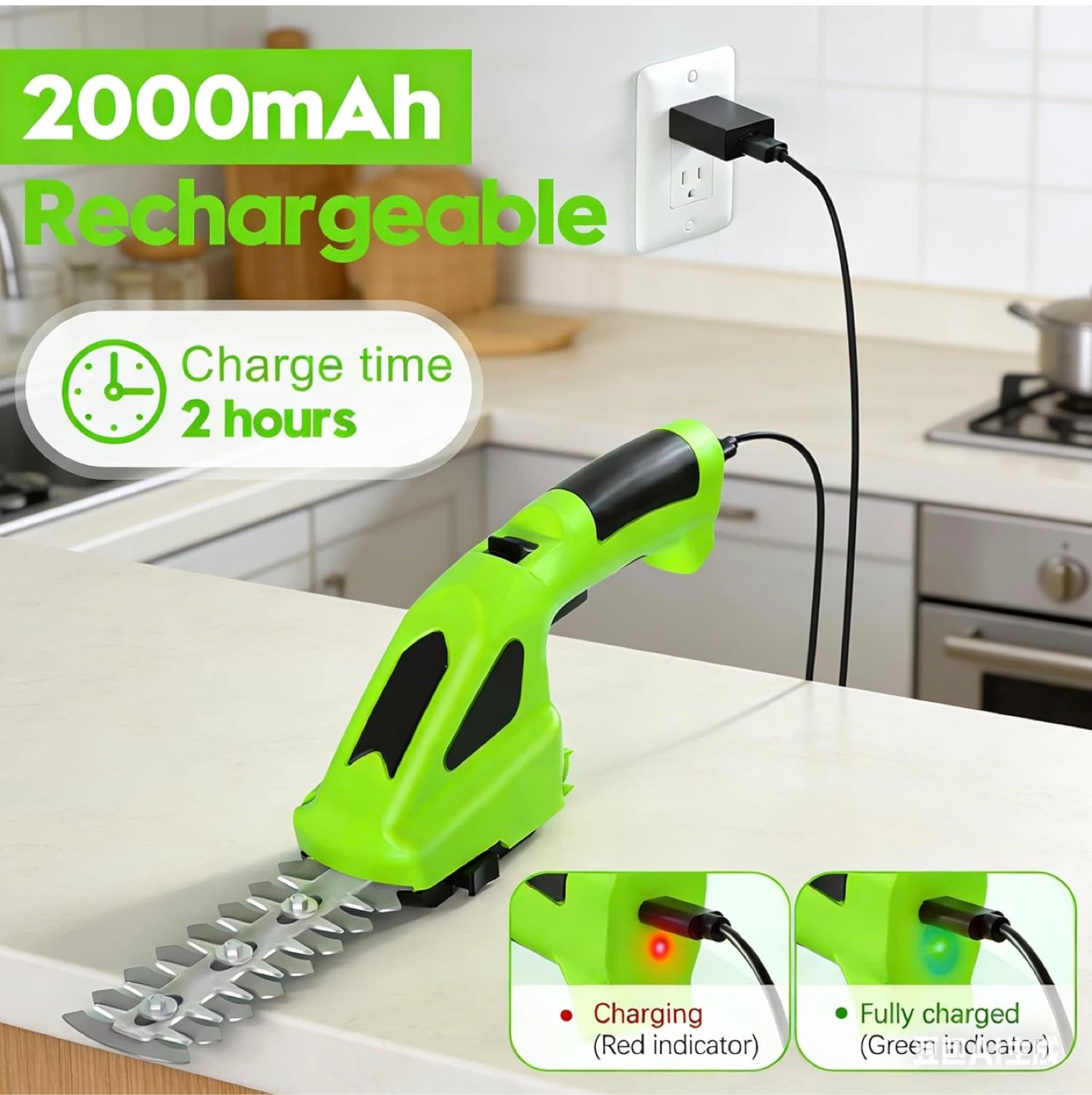 2-in-1 Mini Hedge Trimmer & Grass Shear - photo 3