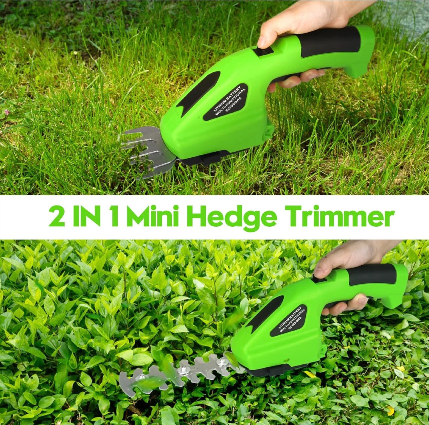 2-in-1 Mini Hedge Trimmer & Grass Shear - photo 5