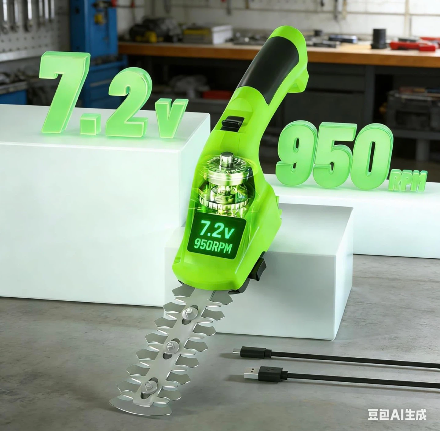 2-in-1 Mini Hedge Trimmer & Grass Shear - photo 2