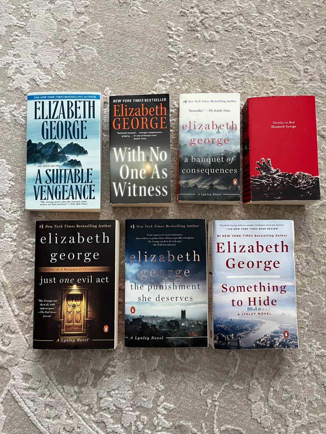 Elizabeth George Paperback Novels