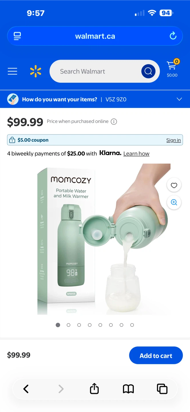 Momcozy Portable Water and Milk Warmer MW05