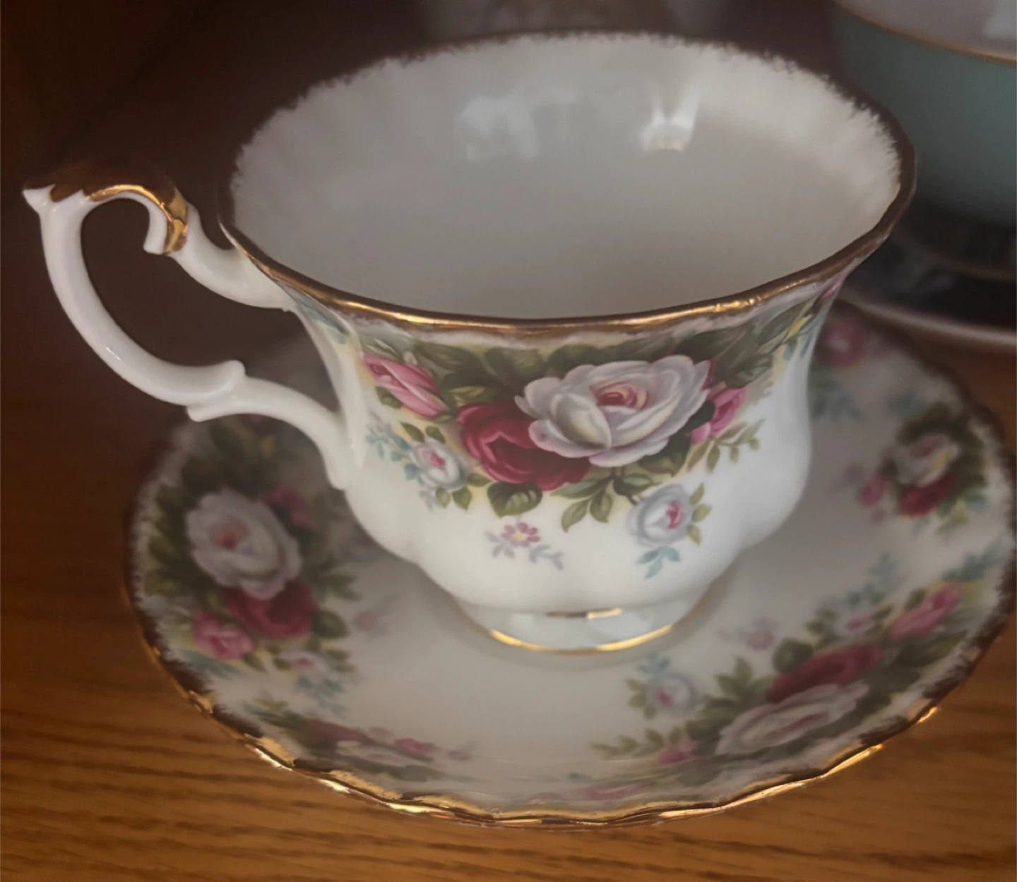Royal Albert Celebration Bone China Teacup and Saucer