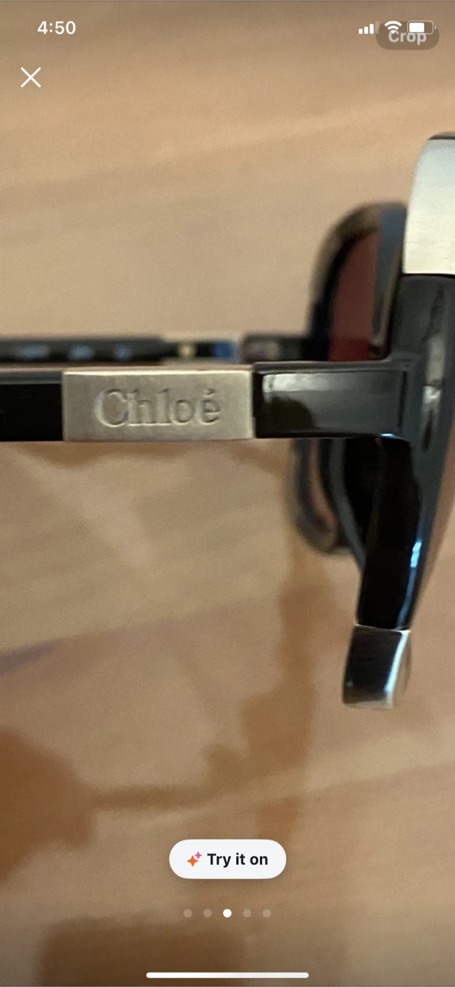 Chloé Women's Round Sunglasses - Black with Gold Accents - photo 2
