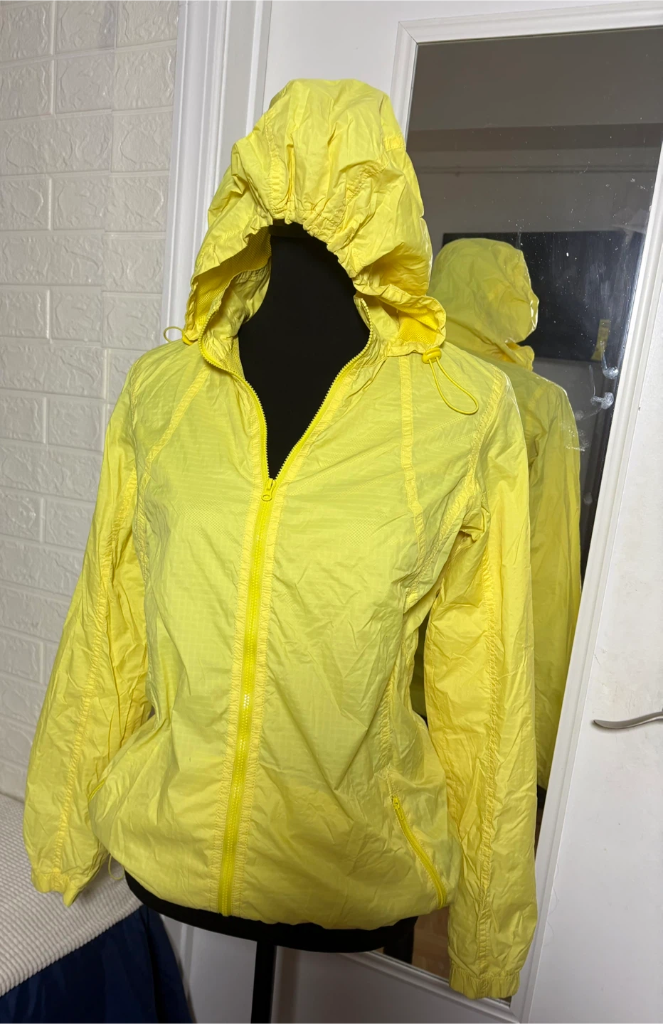 Yellow Lightweight Hooded Jacket