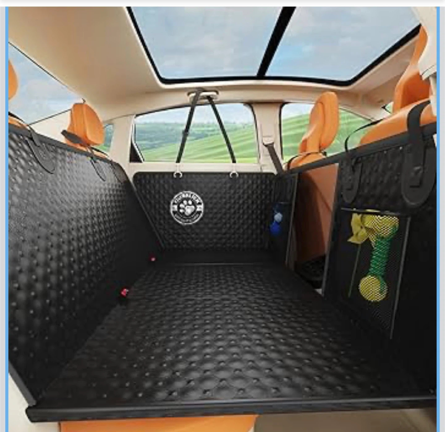 Dog Seat Cover with Hard Bottom