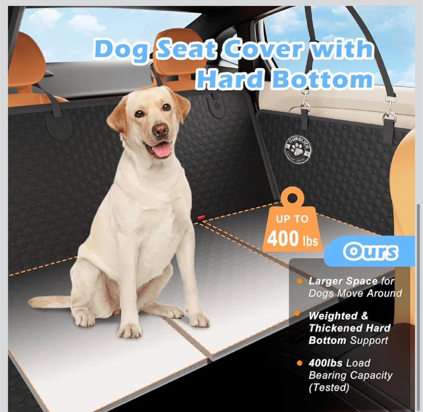 Dog Seat Cover with Hard Bottom - photo 4