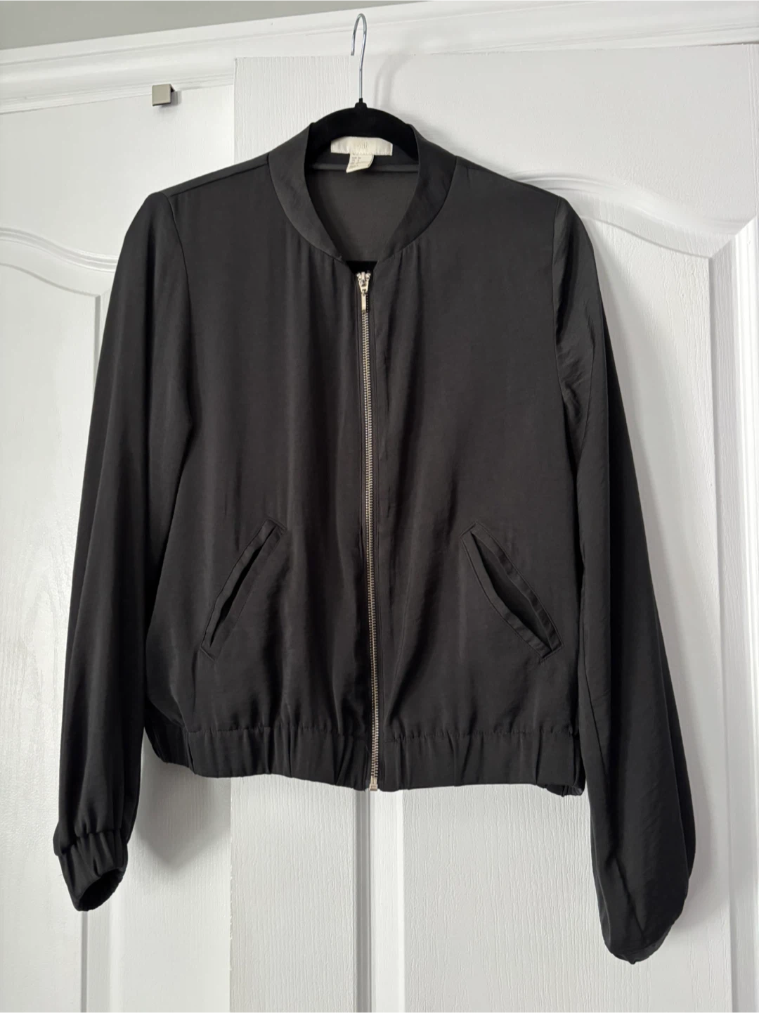 H&M satin-like bomber jacket