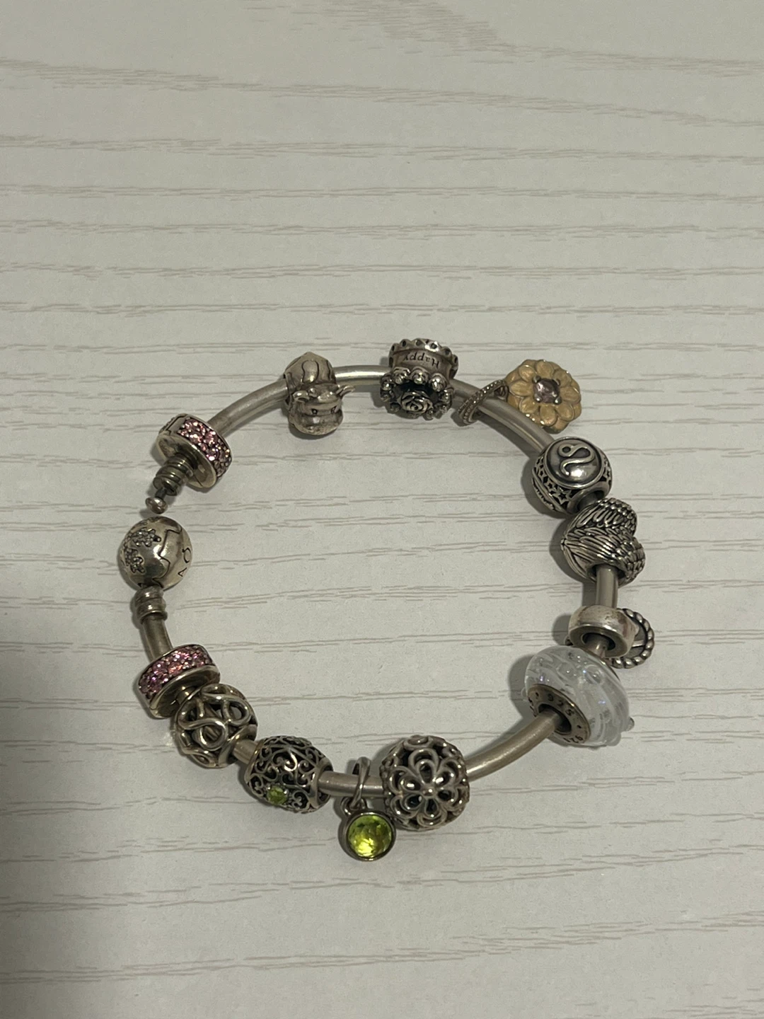 Pandora Sterling Silver Bracelet with Charms - photo 2