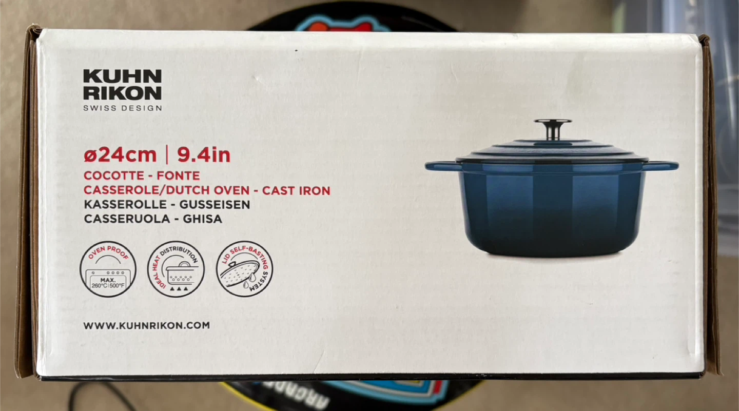 ✨✨Kuhn Rikon 24cm Cast Iron Dutch Oven 🏆 - photo 2