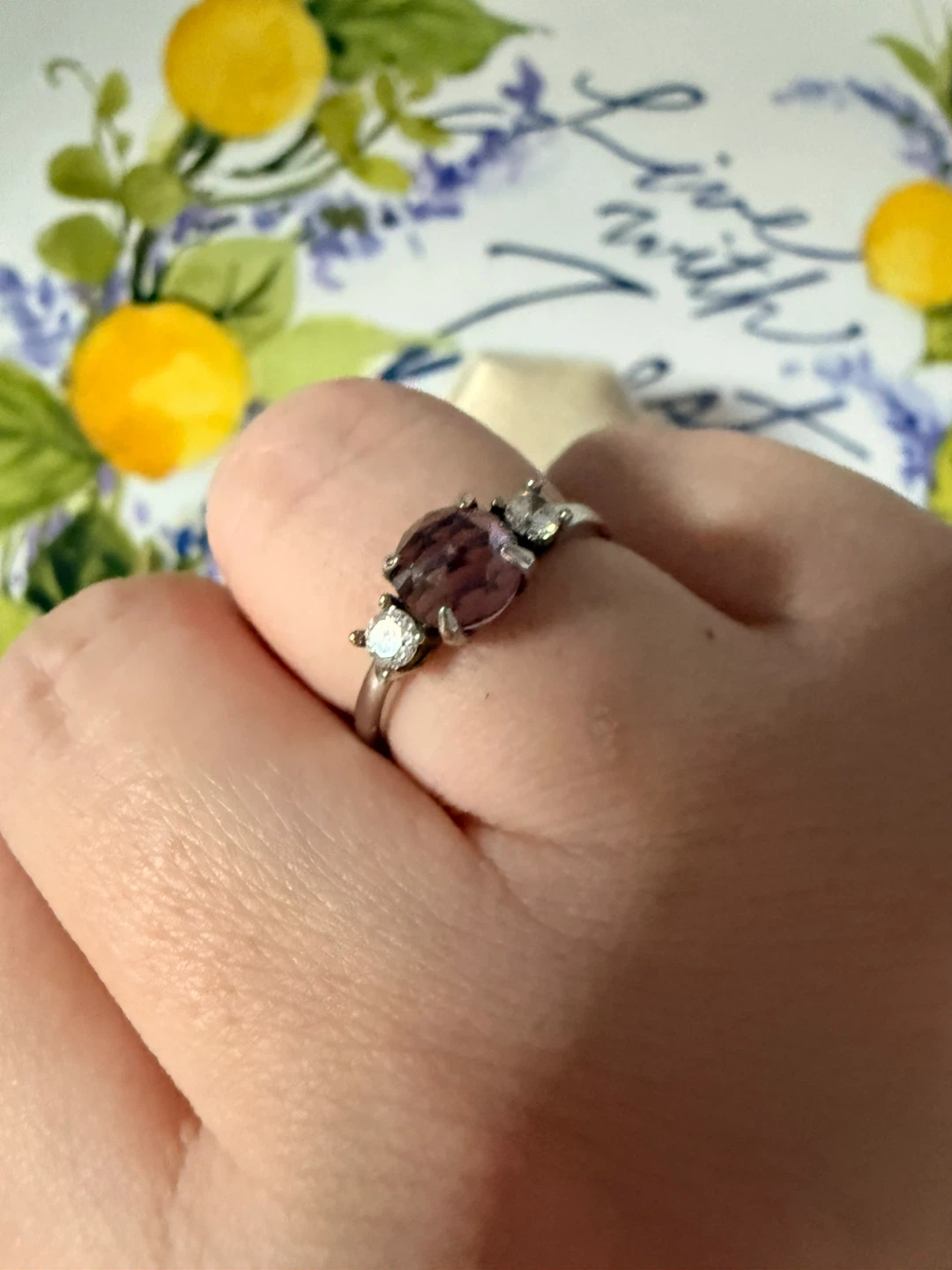 New 1.2 carats Amethyst silver Ring - photo 4