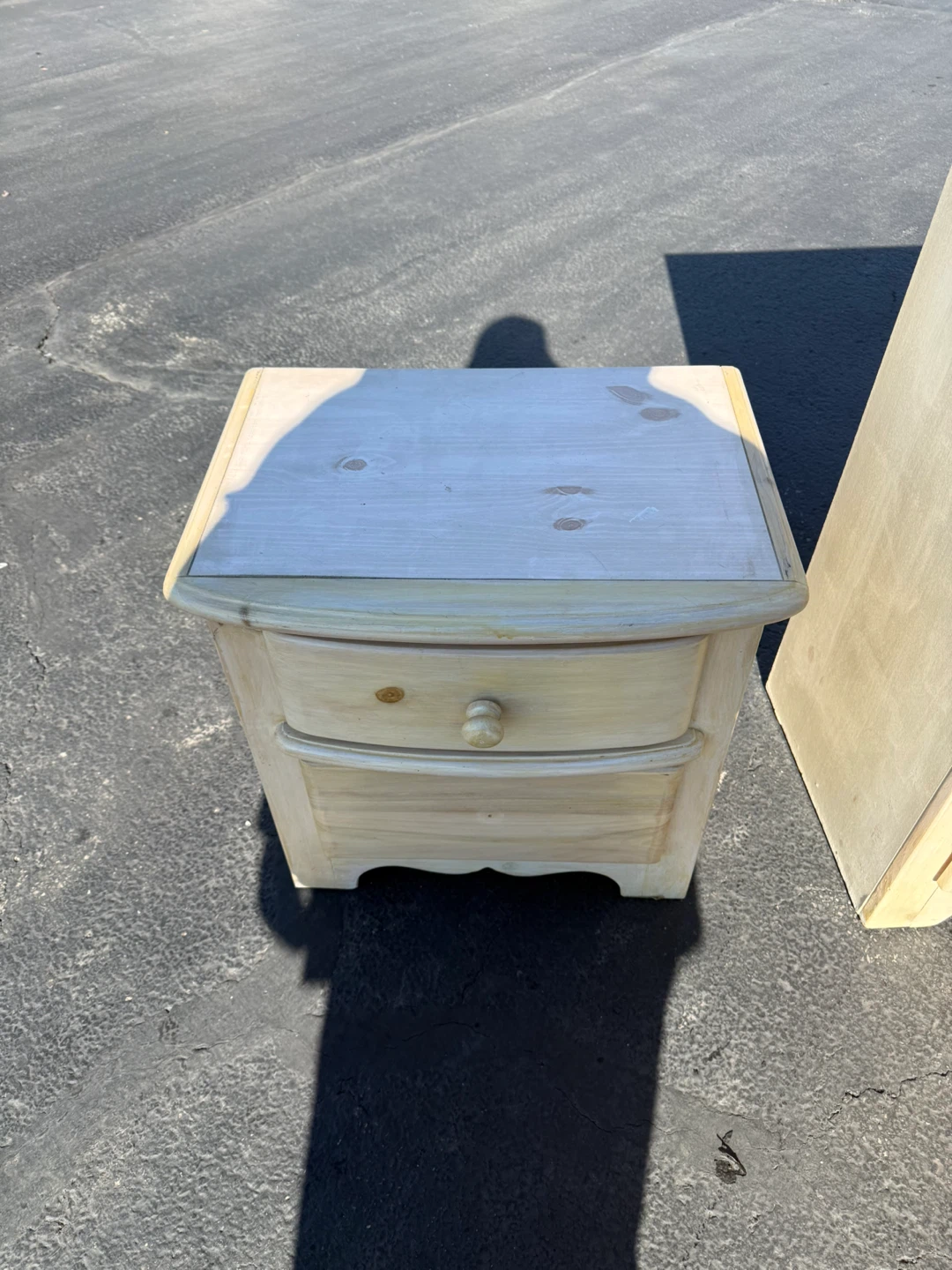 Unfinished wood dresser and nightstand set - photo 4
