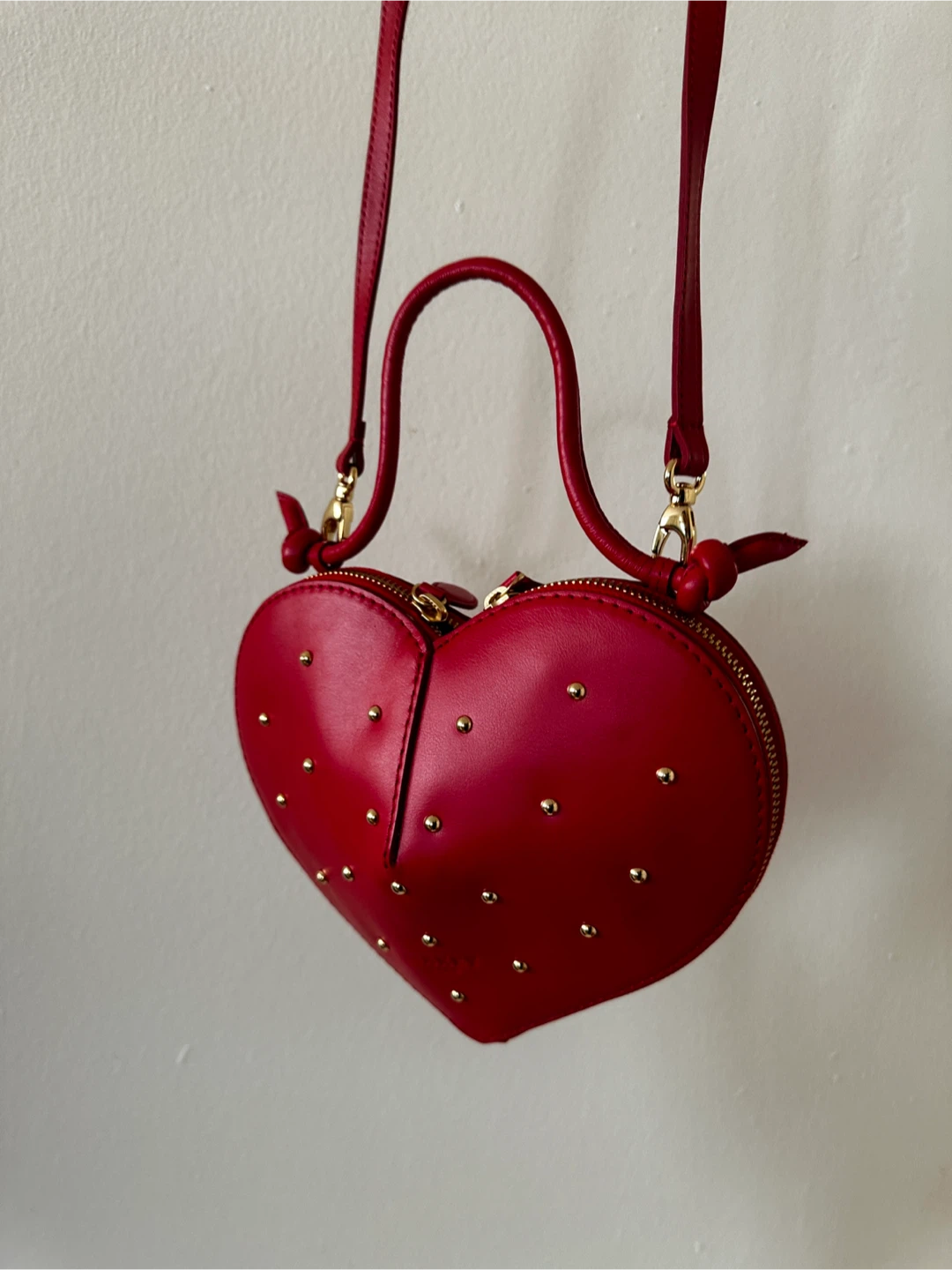 Heart Shape Leather bag - photo 5