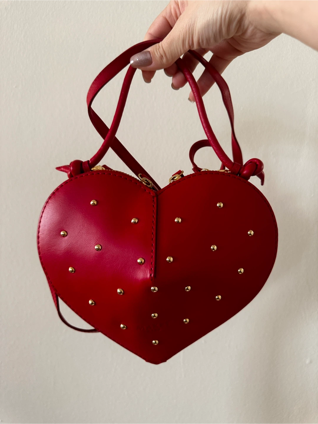 Heart Shape Leather bag - photo 2